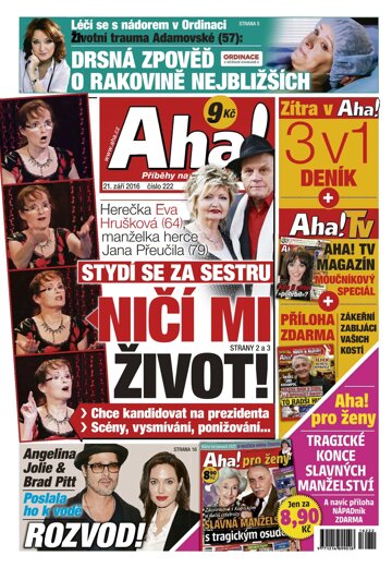 Obálka e-magazínu AHA! 21.9.2016