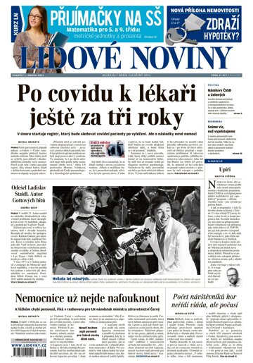 Obálka e-magazínu Lidové noviny 1.2.2021