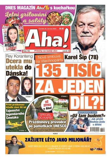 Obálka e-magazínu AHA! 29.6.2023