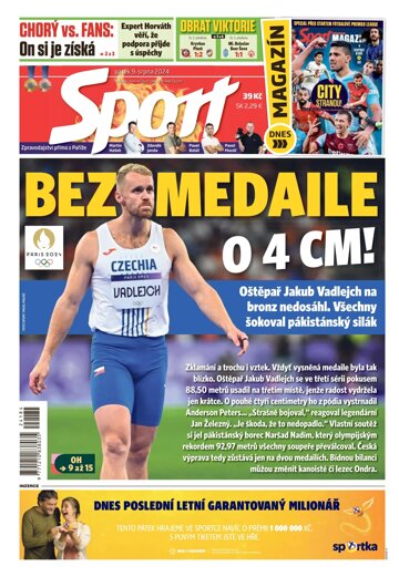 Obálka e-magazínu Sport 9.8.2024