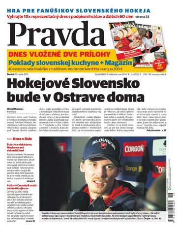 Obálka e-magazínu Pravda 30.4.2015