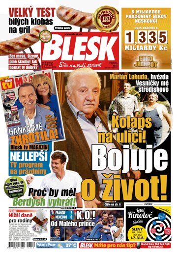 Obálka e-magazínu Blesk 8.7.2016