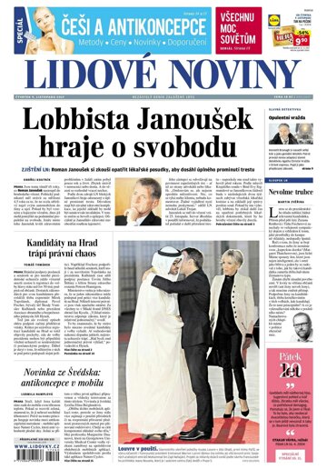 Obálka e-magazínu Lidové noviny 9.11.2017