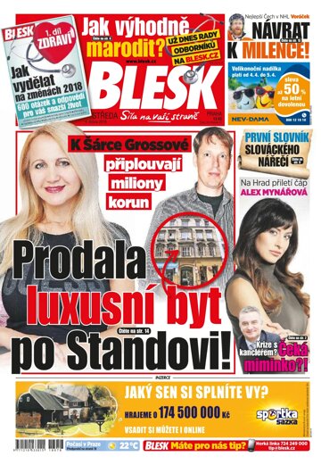 Obálka e-magazínu Blesk 4.4.2018