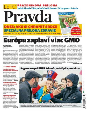 Obálka e-magazínu Pravda 13.8.2018