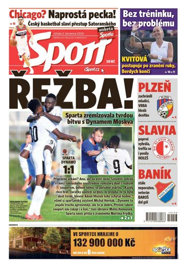 Obálka e-magazínu Sport 3.7.2019