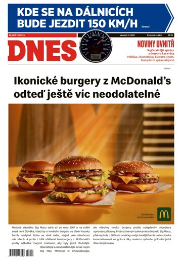 Obálka e-magazínu MF Dnes 2.2.2022