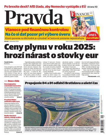 Obálka e-magazínu Pravda 3. 12. 2024