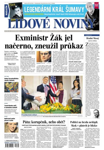 Obálka e-magazínu Lidové noviny 28.11.2014