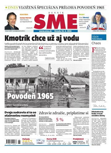 Obálka e-magazínu SME 24.6.2015