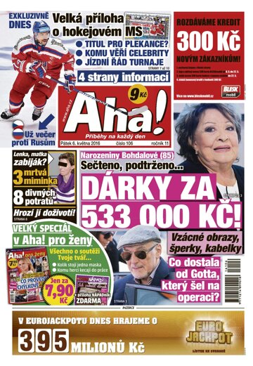 Obálka e-magazínu AHA! 6.5.2016