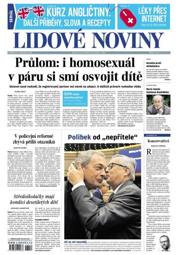 Obálka e-magazínu Lidové noviny 29.6.2016