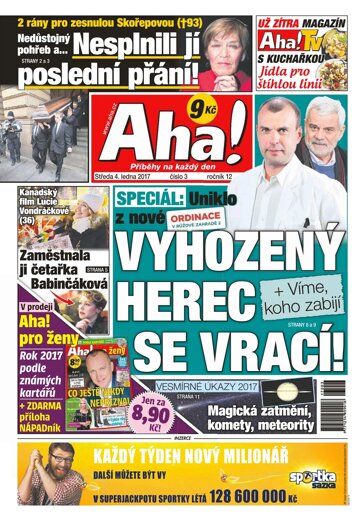 Obálka e-magazínu AHA! 4.1.2017