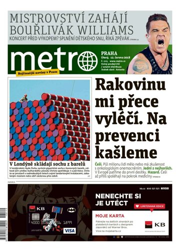 Obálka e-magazínu deník METRO 12.6.2018