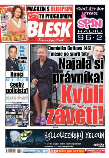 Obálka e-magazínu Blesk 1.11.2019