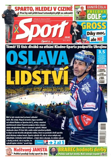 Obálka e-magazínu Sport 9.3.2022