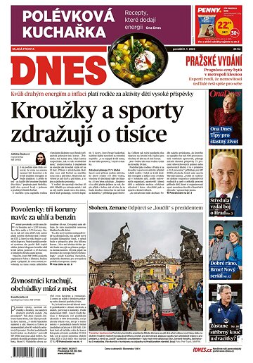 Obálka e-magazínu MF Dnes 9.1.2023