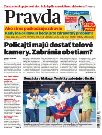 Obálka e-magazínu Pravda 18. 11. 2024