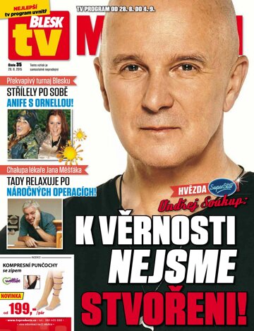 Obálka e-magazínu Blesk Tv magazín - 28.8.2015