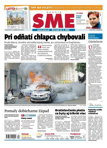 Obálka e-magazínu SME 19.5.2016