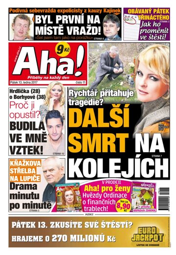 Obálka e-magazínu AHA! 13.1.2017