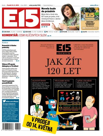 Obálka e-magazínu E15 14.5.2018