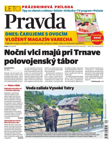 Obálka e-magazínu Pravda 20.7.2018