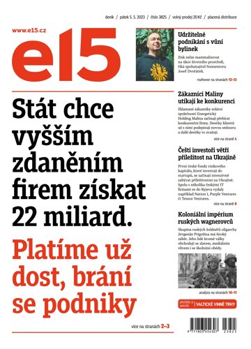 Obálka e-magazínu E15 5.5.2023