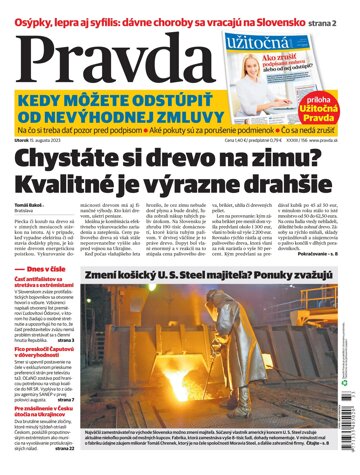 Obálka e-magazínu Pravda 15. 08. 2023