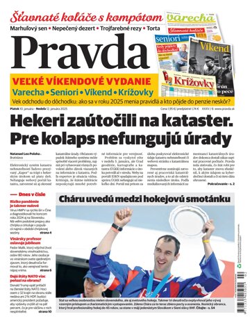 Obálka e-magazínu Pravda 10. 1. 2025