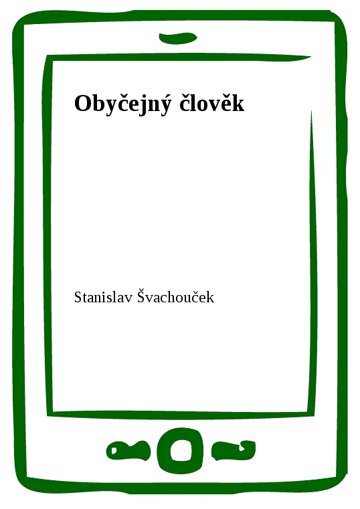 Obálka knihy Obyčejný člověk