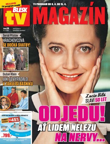 Obálka e-magazínu Blesk Tv magazín - 8.4.2016