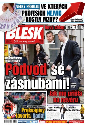 Obálka e-magazínu Blesk 14.3.2017