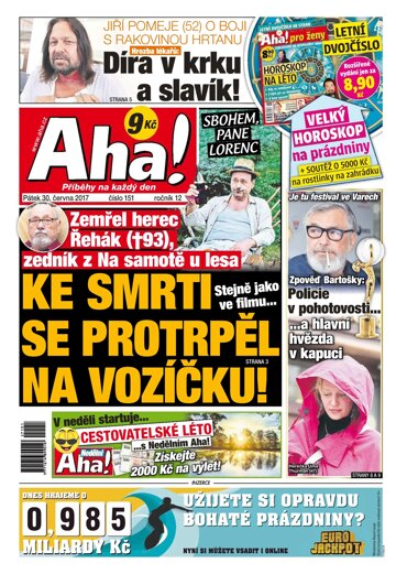 Obálka e-magazínu AHA! 30.6.2017