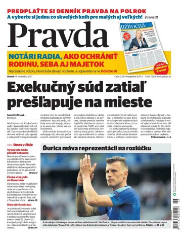 Obálka e-magazínu Pravda 14. 11. 2017