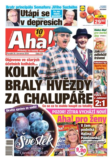 Obálka e-magazínu AHA! 30.7.2018