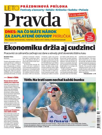 Obálka e-magazínu Pravda 8.8.2018