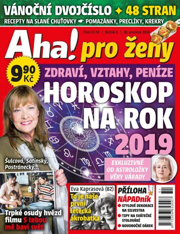 Obálka e-magazínu AHA! pro ženy 51-52/2018