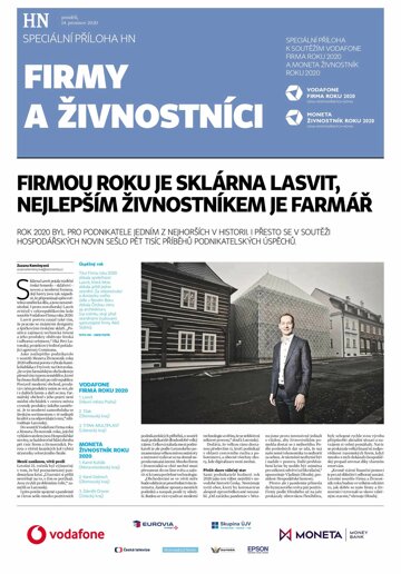 Obálka e-magazínu Hospodářské noviny - příloha 240 - 14.12.2020 příloha Firmy a živnostníci