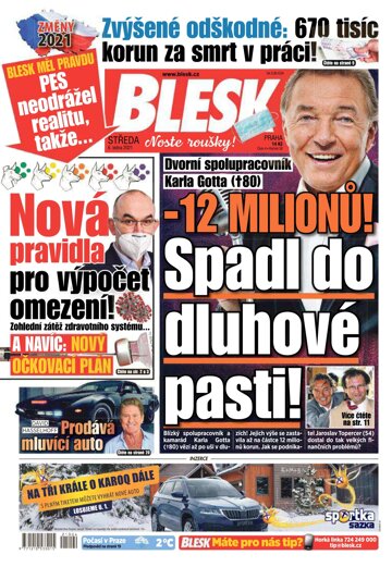 Obálka e-magazínu Blesk 6.1.2021