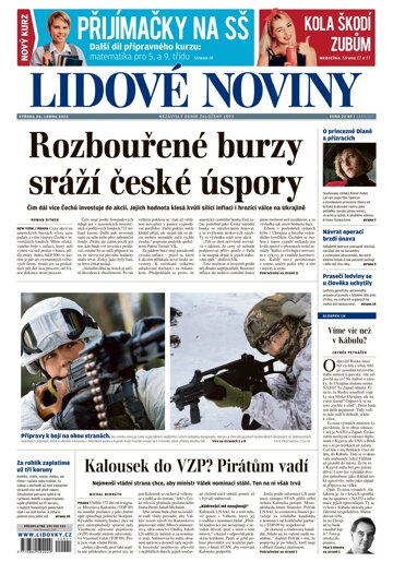 Obálka e-magazínu Lidové noviny 26.1.2022