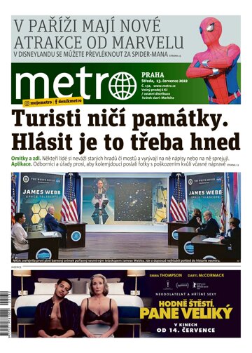 Obálka e-magazínu deník METRO 13.7.2022