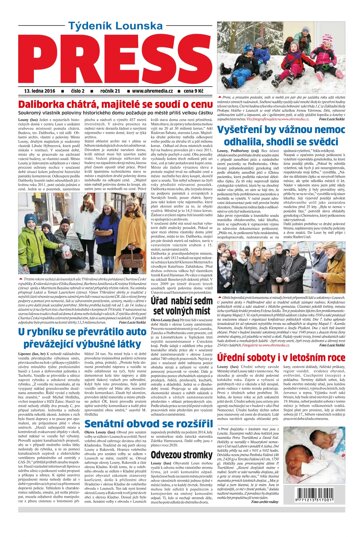 Obálka e-magazínu Lounský press 2/2016