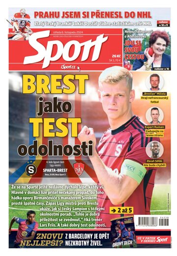 Obálka e-magazínu Sport 6.11.2024