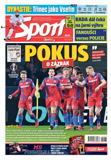 Obálka e-magazínu Sport 13.3.2025