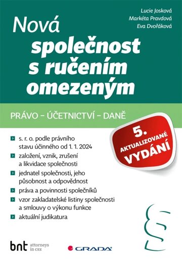 Obálka knihy Nová společnost s ručením omezeným - 5. aktualizované vydání