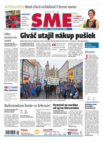 Obálka e-magazínu SME 28.11.2014