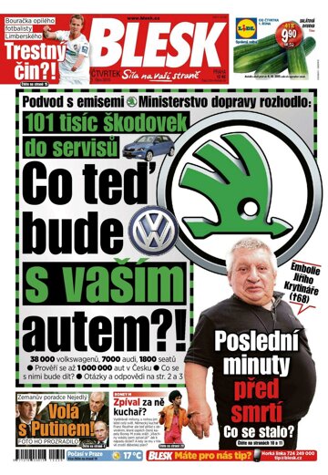 Obálka e-magazínu Blesk 1.10.2015