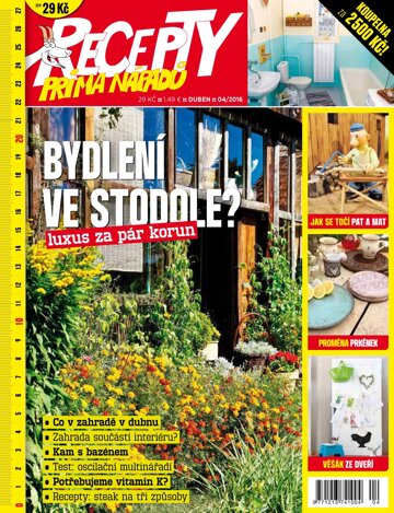 Obálka e-magazínu Recepty prima nápadů 4/2016