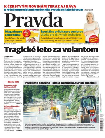 Obálka e-magazínu Pravda 20.7.2017